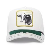 Zijden Koe Truckerpet Goorin Bros , White , Heren