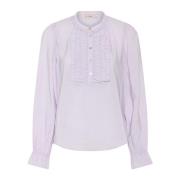 Gina Blouse met Ruchedetails RUE de Femme , Purple , Dames