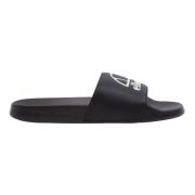 Zwarte Slide Sandalen Ellesse , Black , Heren