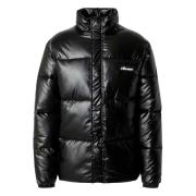 Zwarte Gewatteerde Jas Manarji Stijl Ellesse , Black , Heren