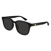 Zwart Grijs Zonnebril Gg0637Sk Gucci , Black , Unisex