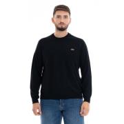 Heren Pullover Sweater Lacoste , Black , Heren