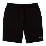 Zwarte Essential Logo Bermuda Shorts Lacoste , Black , Heren