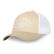 Beige Trucker Cap met Lof B14 Stijl VON Dutch , Beige , Heren