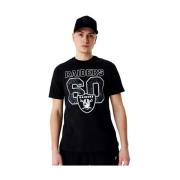 Zwarte Raiders NFL T-shirt New Era , Black , Heren