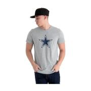 Dallas Cowboys Logo Tee Shirt New Era , Gray , Heren