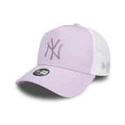 Paarse MLB Rhinestone Trucker Hoed New Era , Purple , Heren