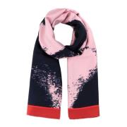 Twill Foulard Sjaal Alexander McQueen , Multicolor , Dames