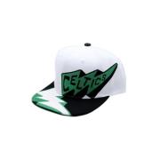 Witte Celtics Snapback Pet Mitchell & Ness , White , Heren