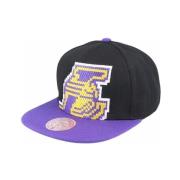 Zwarte Los Angeles Lakers 8-Bit Snapback Mitchell & Ness , Multicolor ...