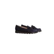 Blauwe Suède Loafer met Wreefband Hassia , Blue , Dames