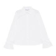 Popeline Overhemd Ca020320 Patrizia Pepe , White , Dames