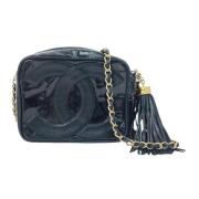 Pre-owned Leather chanel-bags Chanel Vintage , Black , Dames