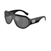 Zwarte spiegelende zonnebril Dg4481 Dolce & Gabbana , Black , Unisex