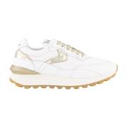 Damesmode Sneakers Voile Blanche , White , Dames