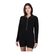 Zwarte korte playsuit Patou , Black , Dames