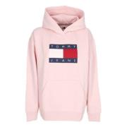 Relax Melange Flag Hoodie Roze Tommy Hilfiger , Pink , Dames