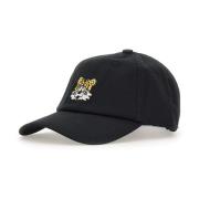 Zwarte Katoenen Baseballpet met Logo's Kenzo , Black , Heren