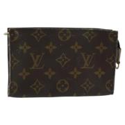 Pre-owned Canvas pouches Louis Vuitton Vintage , Brown , Dames