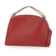 Rode Leren Handtas Gianni Chiarini , Red , Dames