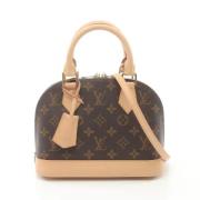 Pre-owned Canvas handbags Louis Vuitton Vintage , Brown , Dames