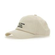 Beige Baseballpet met Slogan Logo Drole de Monsieur , Beige , Heren