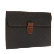 Pre-owned Canvas clutches Louis Vuitton Vintage , Brown , Dames