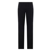 Zwarte rechte pijp wollen gabardine broek Dries Van Noten , Black , Da...