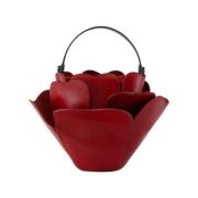 Rode Leren Juliet Tas - Top Handvat Staud , Red , Dames