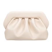 Vegan Stof Clutch Schaal Kleur THEMOIRè , Beige , Dames