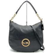 Pre-owned Leather handbags Coach Pre-owned , Black , Dames