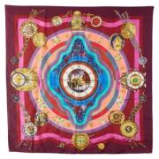 Pre-owned Silk scarves Hermès Vintage , Multicolor , Dames