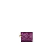 Lotus Portemonnee met Bedel en Stiksels Dior , Purple , Dames