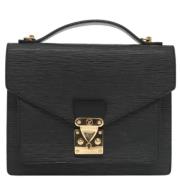 Pre-owned Leather louis-vuitton-bags Louis Vuitton Vintage , Black , D...