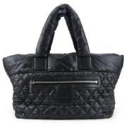 Pre-owned Nylon chanel-bags Chanel Vintage , Black , Dames