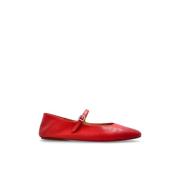 Leren Ballerina's Strascico Marsell , Red , Dames