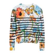 Lente/Zomer Dames Sweatshirt Collectie Desigual , Multicolor , Dames