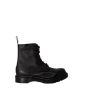 Zwarte Leren Enkellaarzen voor Vrouwen Dr. Martens , Black , Dames