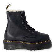 Zwarte Plateau Veterschoenen Dr. Martens , Black , Dames