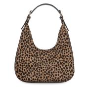 Luipaardprint Hobo Tas met Afneembaar Handvat Michael Kors , Brown , D...