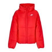 Klassieke Puffer Donsjas Rood/Wit Nike , Red , Dames