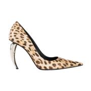 Dierenprint Hoge Hak Pumps Roberto Cavalli , Brown , Dames