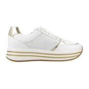 Stijlvolle Sneakers voor dagelijks gebruik Geox , White , Dames