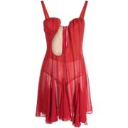 Rode Cut-Out Tule Minijurk Nensi Dojaka , Red , Dames