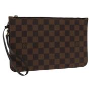 Pre-owned Canvas pouches Louis Vuitton Vintage , Brown , Dames