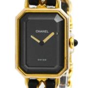 Pre-owned Glass watches Chanel Vintage , Yellow , Dames