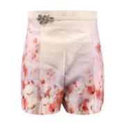 Shorts met bloemenprint van zijdemix Zimmermann , Pink , Dames