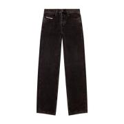 Zwarte Denim Jeans Diesel , Black , Heren