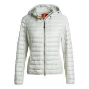 Lichtgrijze Gewatteerde Jas Kym Parajumpers , Gray , Dames