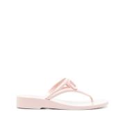 Roze Platte Schoenen VLogo Teenslipper Stijl Valentino Garavani , Pink...